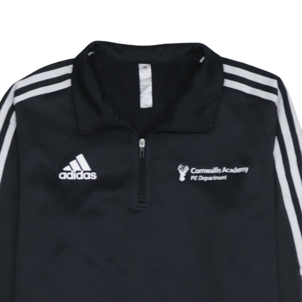 adidas Mens Black M 1/4 Zip Cornwallis Academy PE Sweatshirt