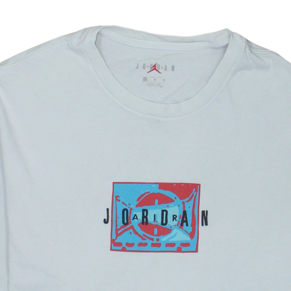 Nike Jordan Men's White Graphic Print Short Sleeve T-Shirt M