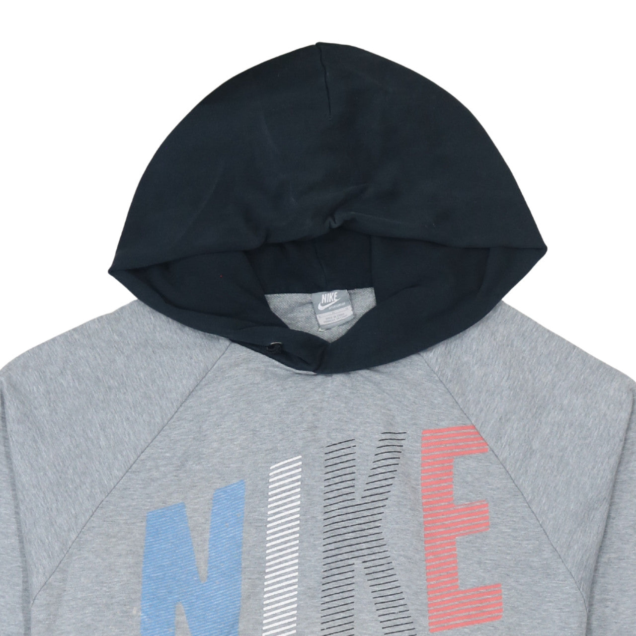 Nike Mens Grey L Pullover Hoodie Graphic Sportswear