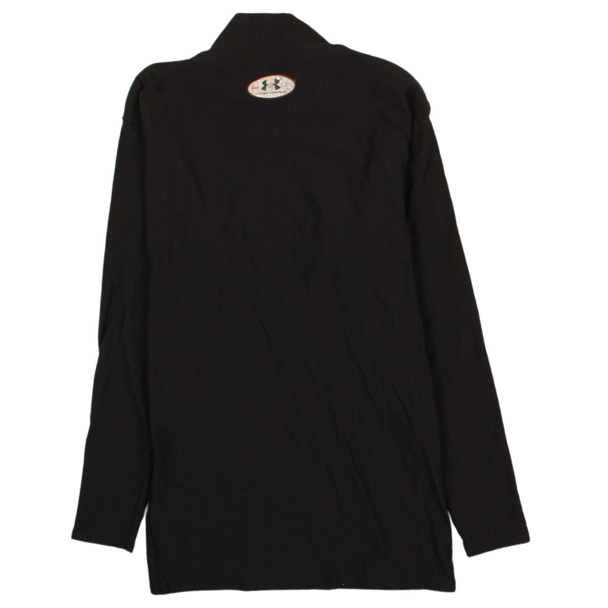 Under Armour Womens Black Long Sleeve Mock Neck Athletic Top Size L