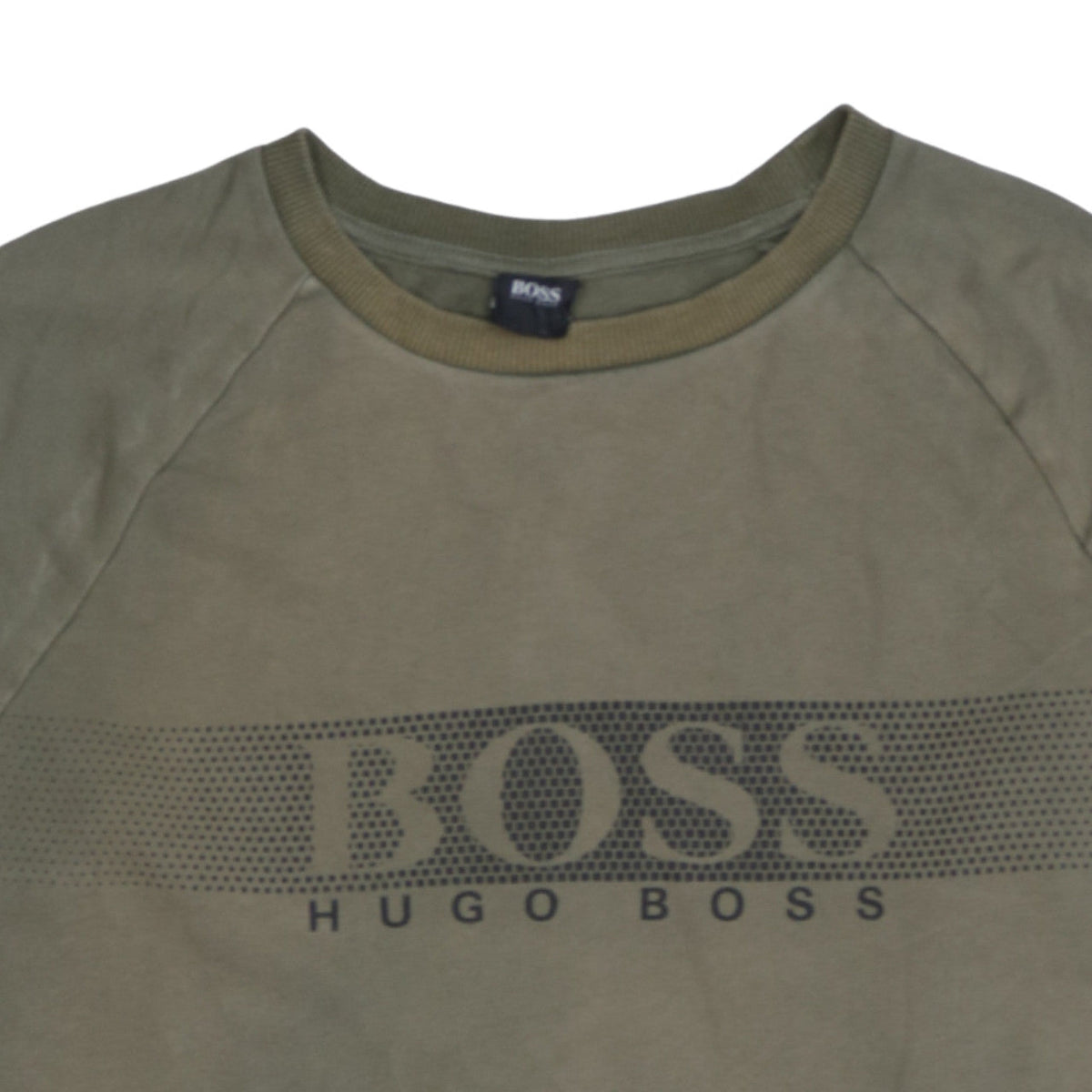 Hugo Boss Men's Green Logo Crew Neck Sweatshirt Size M