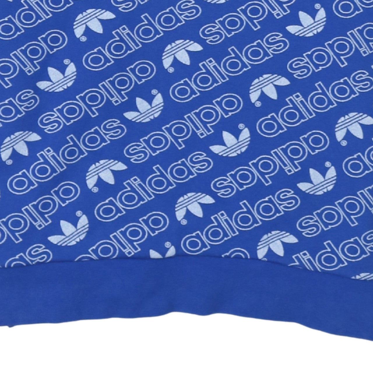Adidas Men's Blue Graphic Logo Pullover Sweatshirt Size S