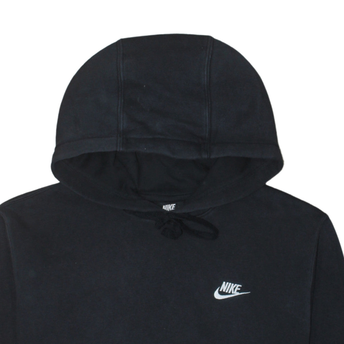 Nike Men's Black Pullover Hoodie Medium Cotton Blend Fleece