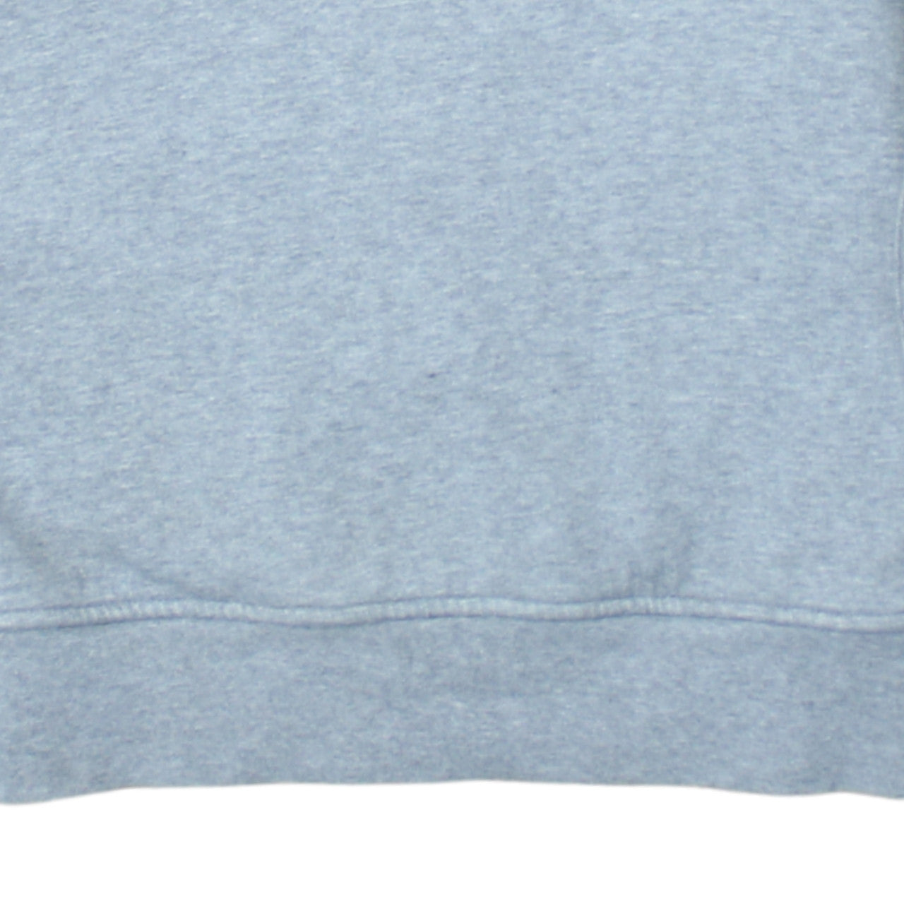 Nike Women Grey L Pullover Hoodie Sweatshirt With Wing Logo