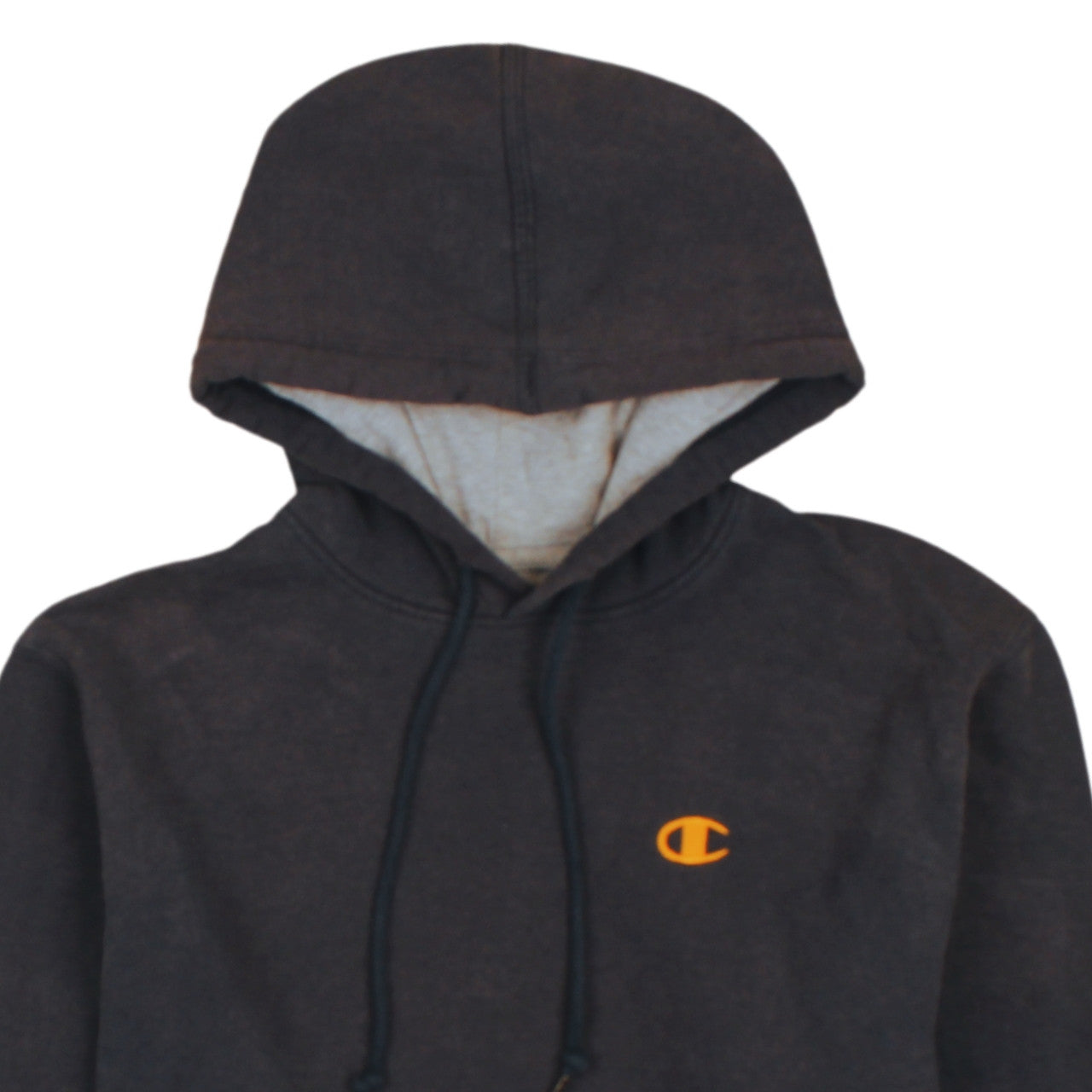 Champion Men's Black Pullover Hoodie Small Logo Fleece