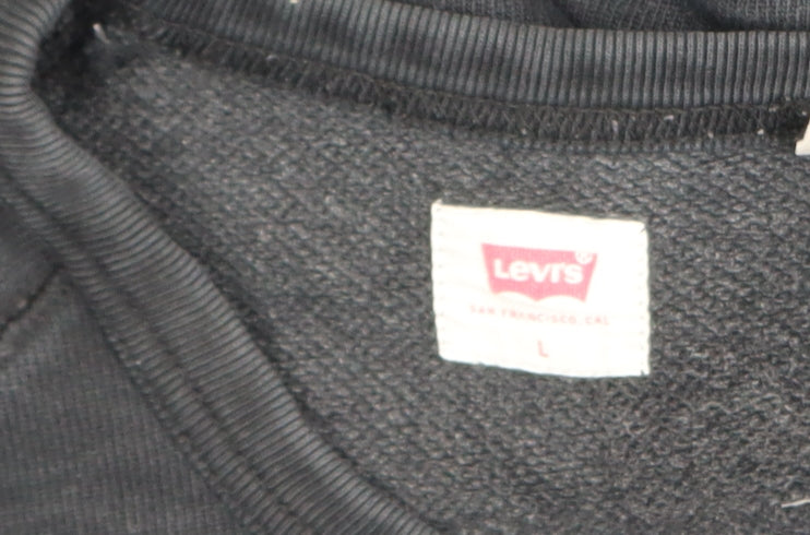 Levi's Men's Black Pullover Crew Neck Sweatshirt Size L