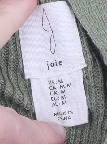 Joie Women's Green Collared Sleeveless Knit Tank Top Size M