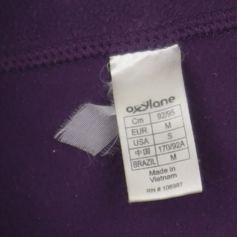 Quechua Women’s Purple 1/4 Zip Fleece Pullover Sweatshirt Size 12