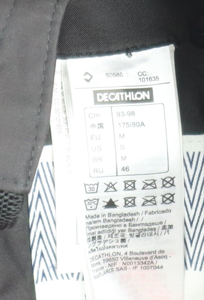 Decathlon Women's Black Waterproof Snow Pants Size 12 Pullnfit Ski Trousers