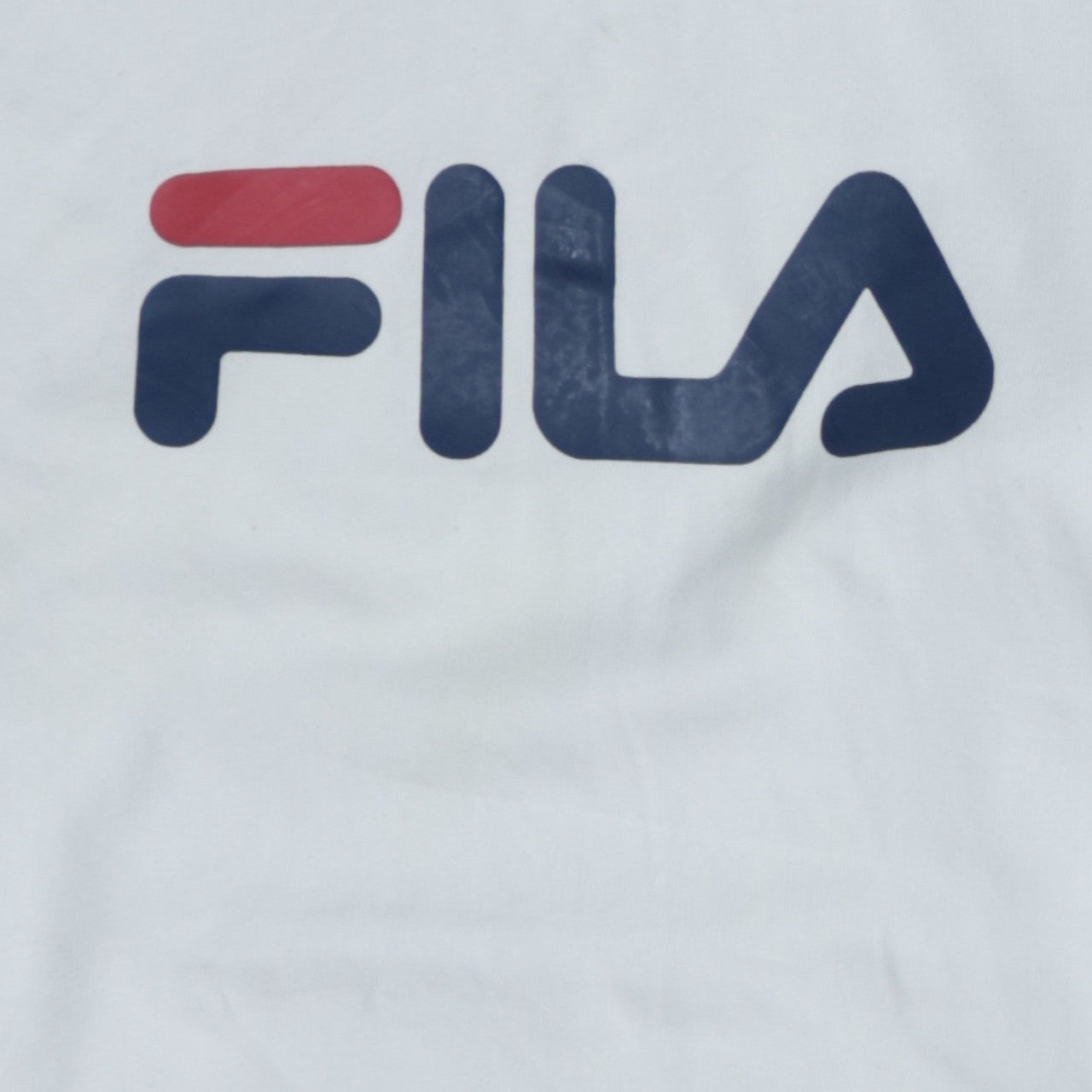 FILA Men's White Pullover Hoodie Small Regular Fit Fleece Activewear