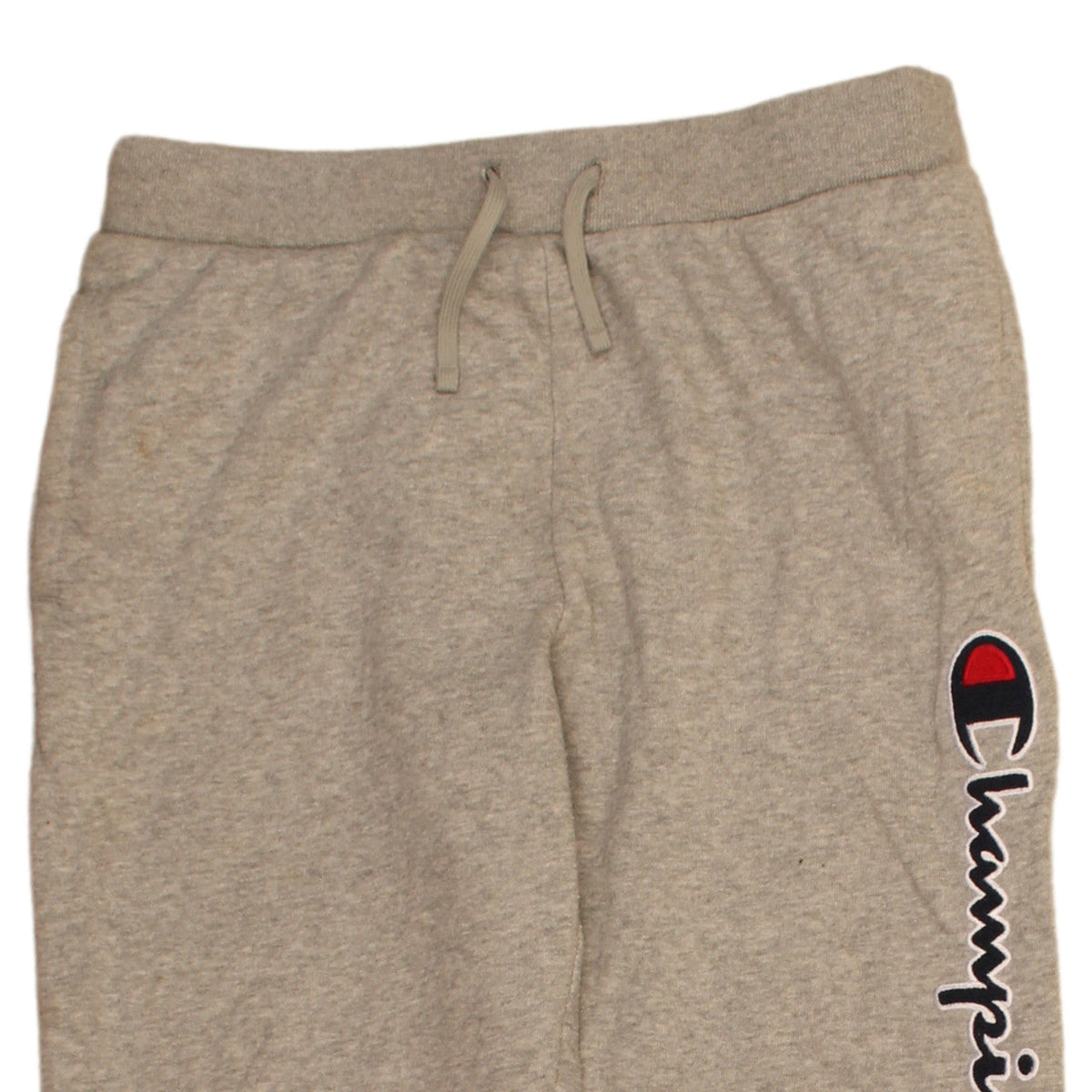 Champion Boys Beige Jogger Trousers 13-14 Years Elastic Waist Logo Sweatpants