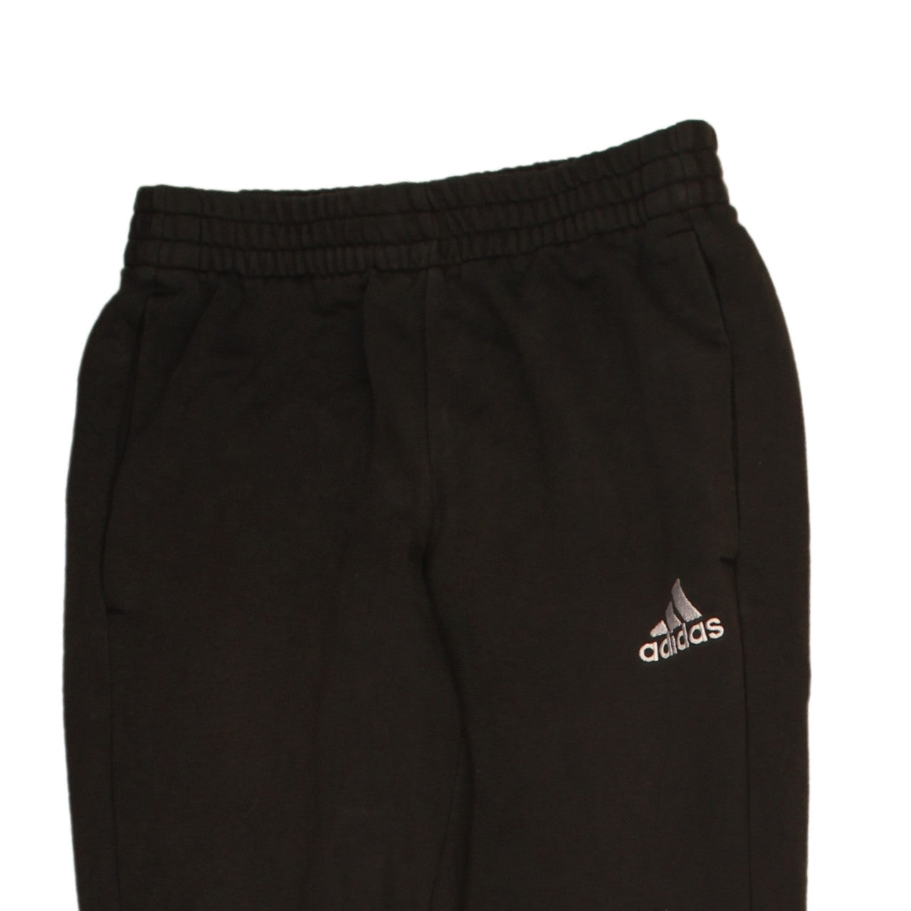 Adidas Boys Black Jogger Trousers Size 13-14 Years Elastic Waist Activewear