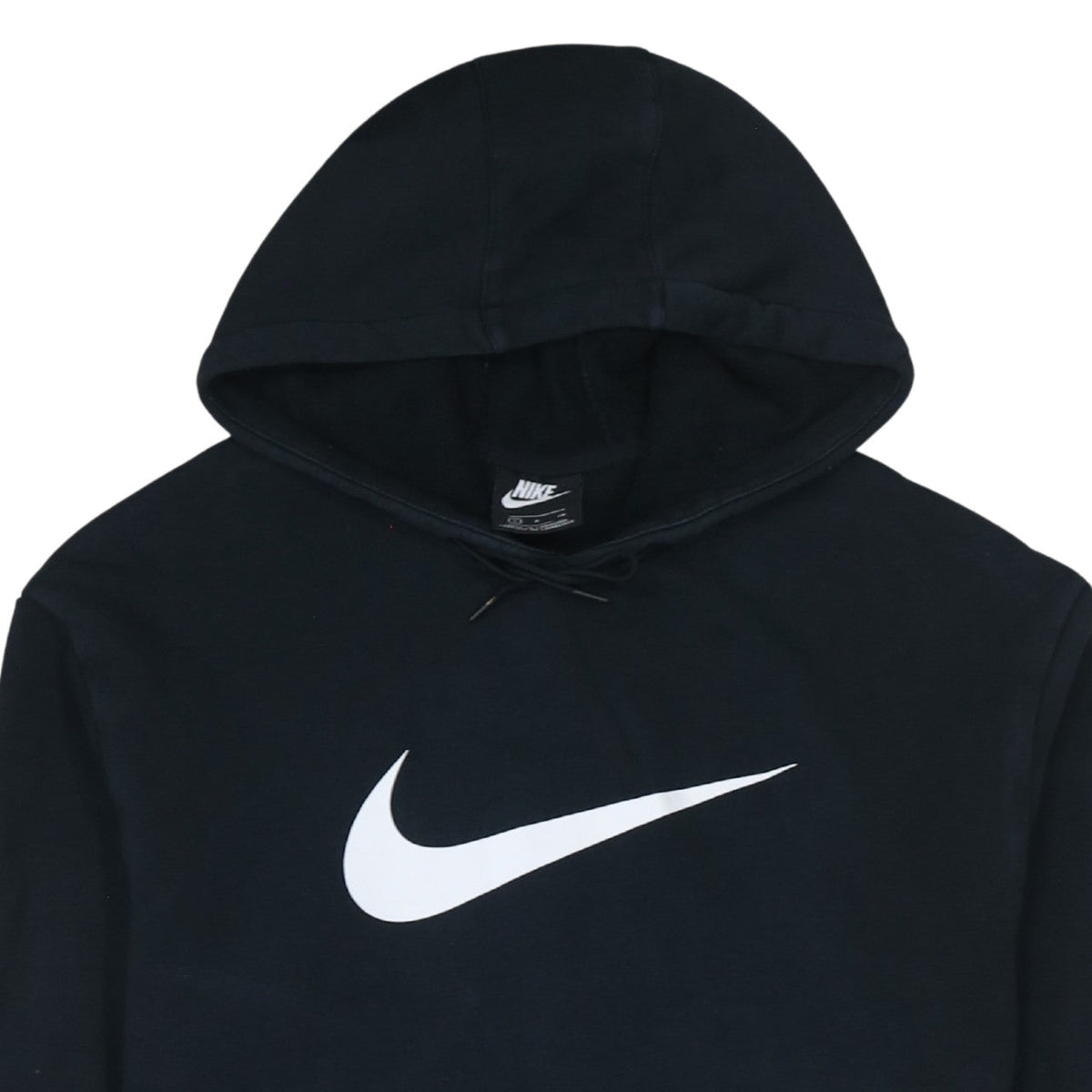 Nike Men's Black Pullover Hoodie Size S Logo Fleece Sweatshirt
