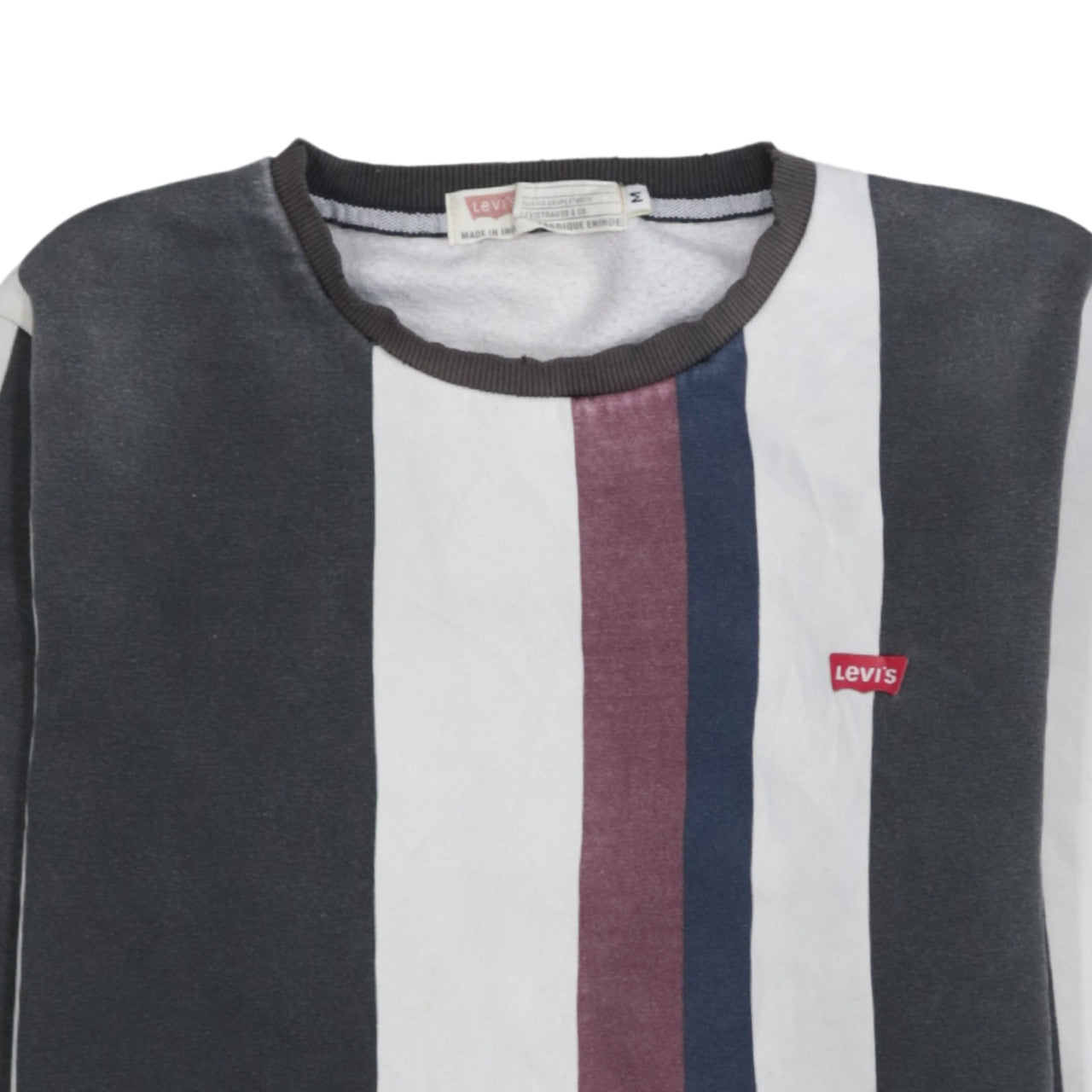 Levi's Men's Multicoloured Striped Slim Fit Sweatshirt M