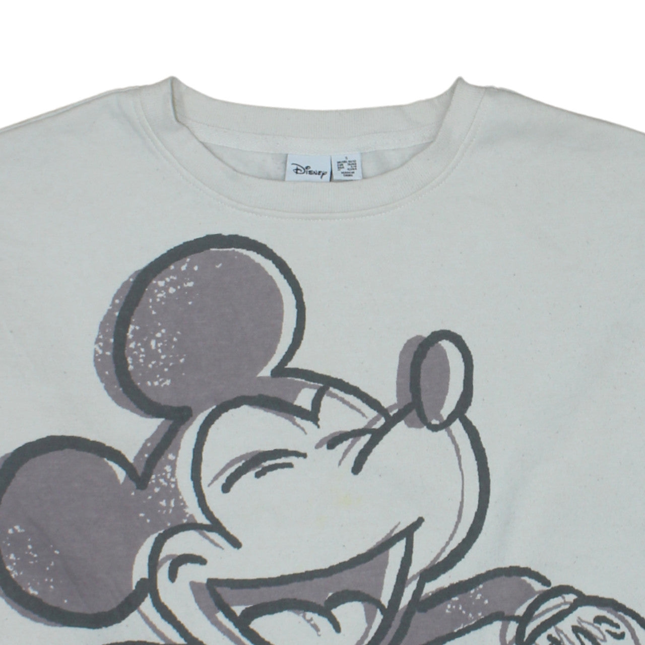 Disney Women’s Beige Mickey Mouse Sweatshirt UK 10/12 Small