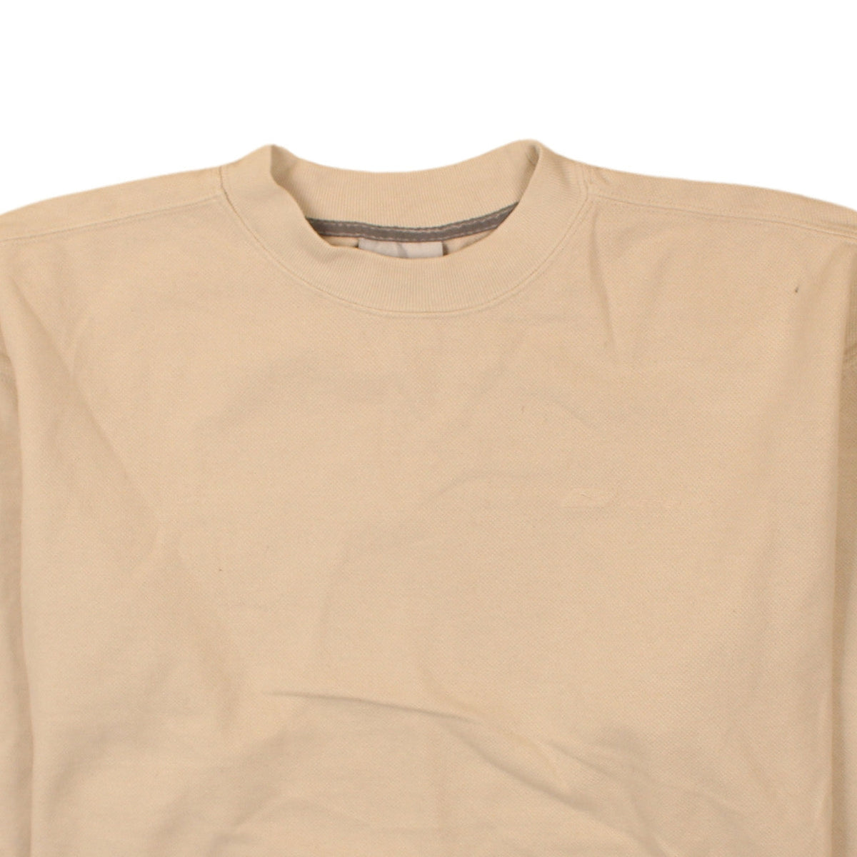 Reebok Men's Beige Crew Neck Pullover Sweatshirt XS