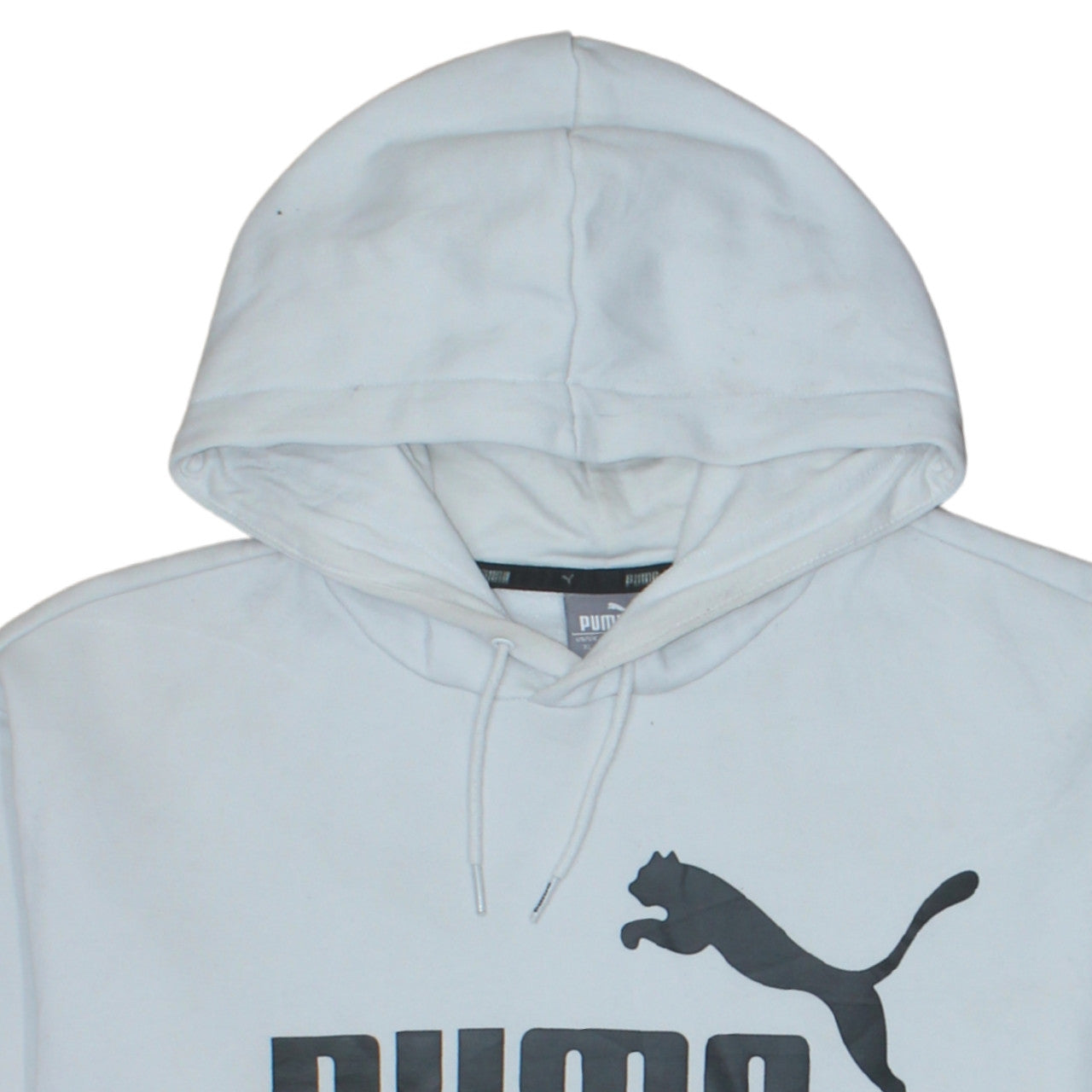 Puma Men's White XL Pullover Hoodie Graphic Logo Sweatshirt