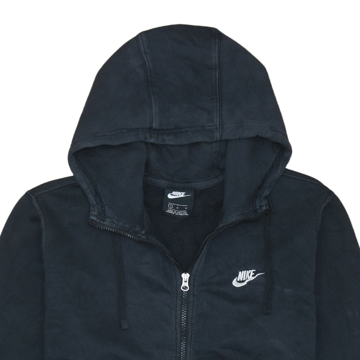 Nike Mens Black Full Zip Hoodie Size L Sportswear Fleece