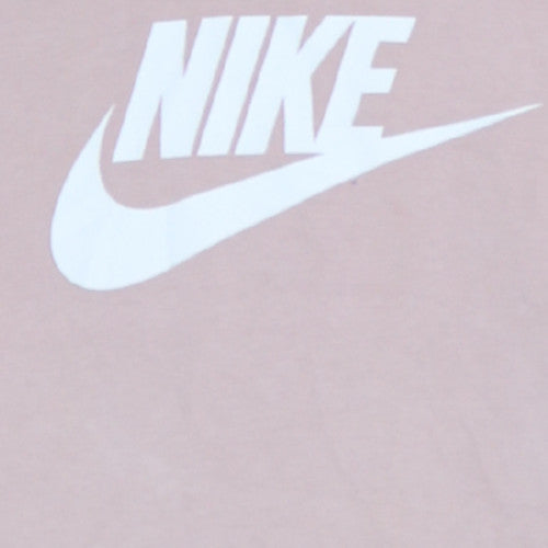 Nike Women's Pink Pullover Hoodie Small Logo Graphic Sweatshirt