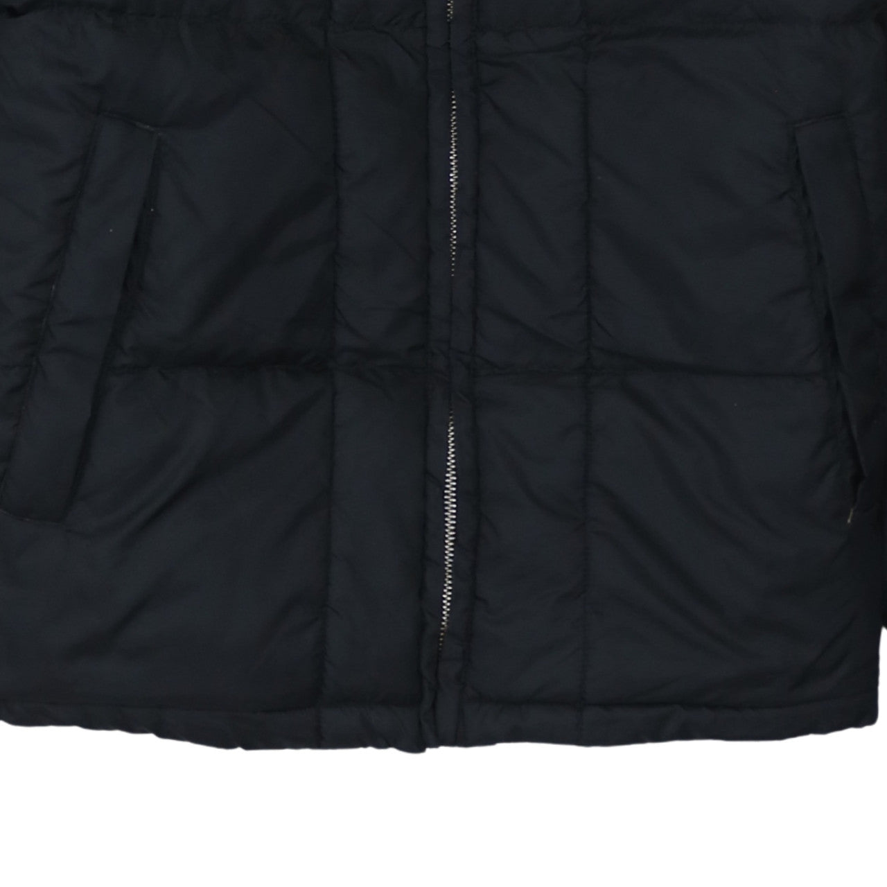 Fila Men's Black Puffer Jacket Size M Warm Quilted Winter Coat