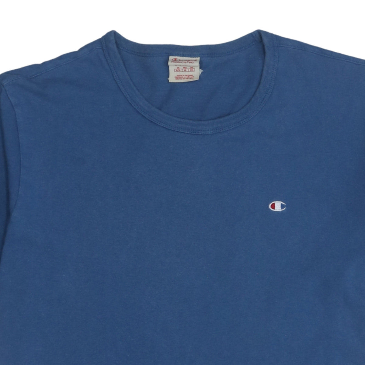 Champion Men's Blue XL Crew Neck Cotton T-Shirt