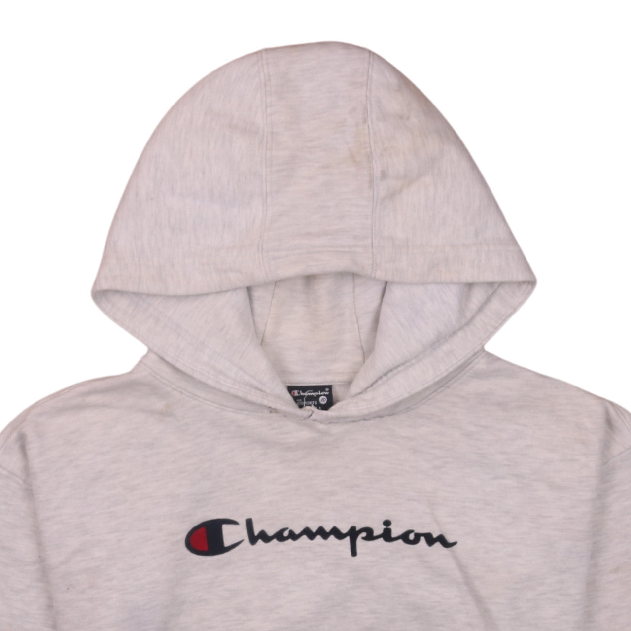 Champion Men's Grey Pullover Hoodie Small Logo Sportswear