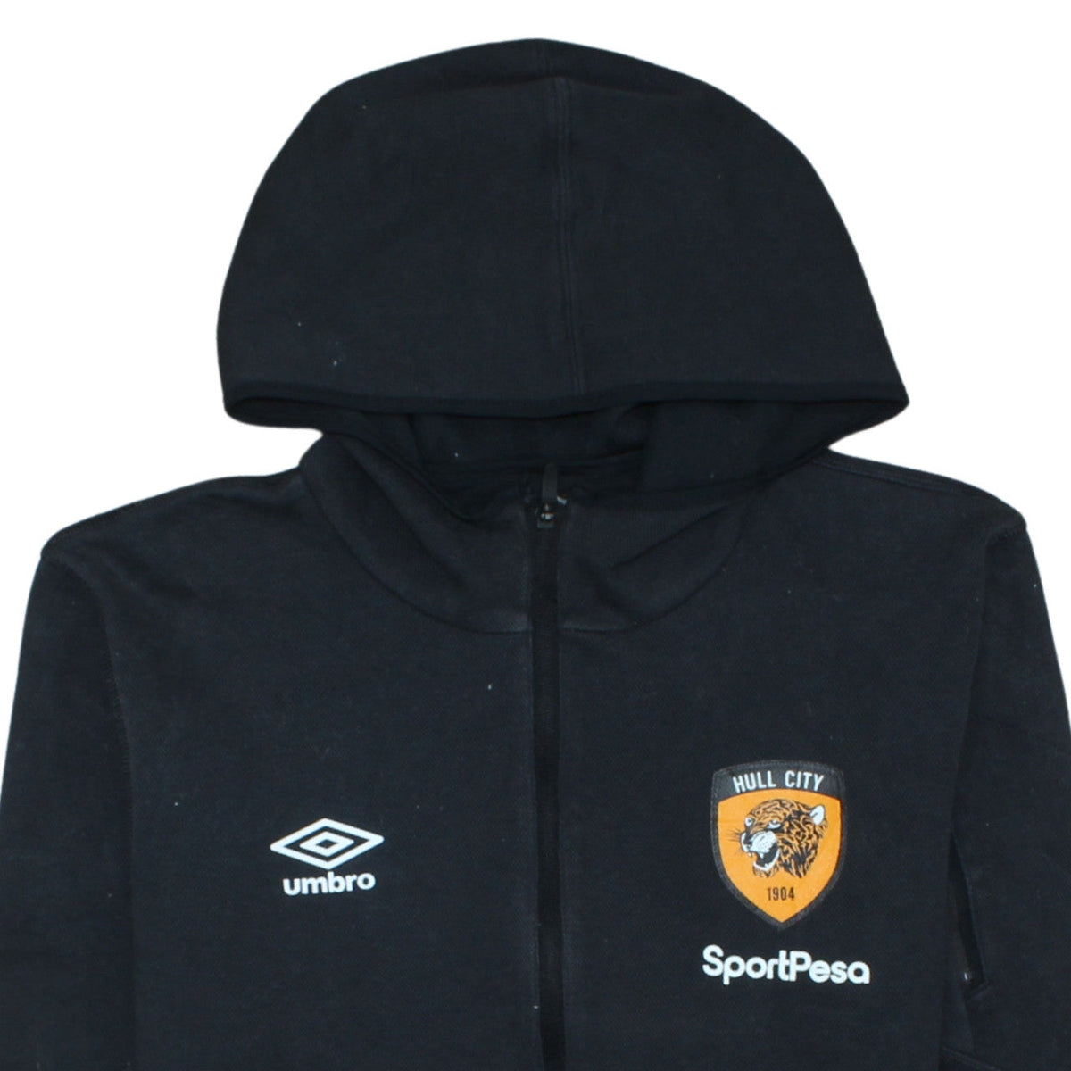 Umbro Men's Black Full Zip Hoodie Hull City L FC Sportswear