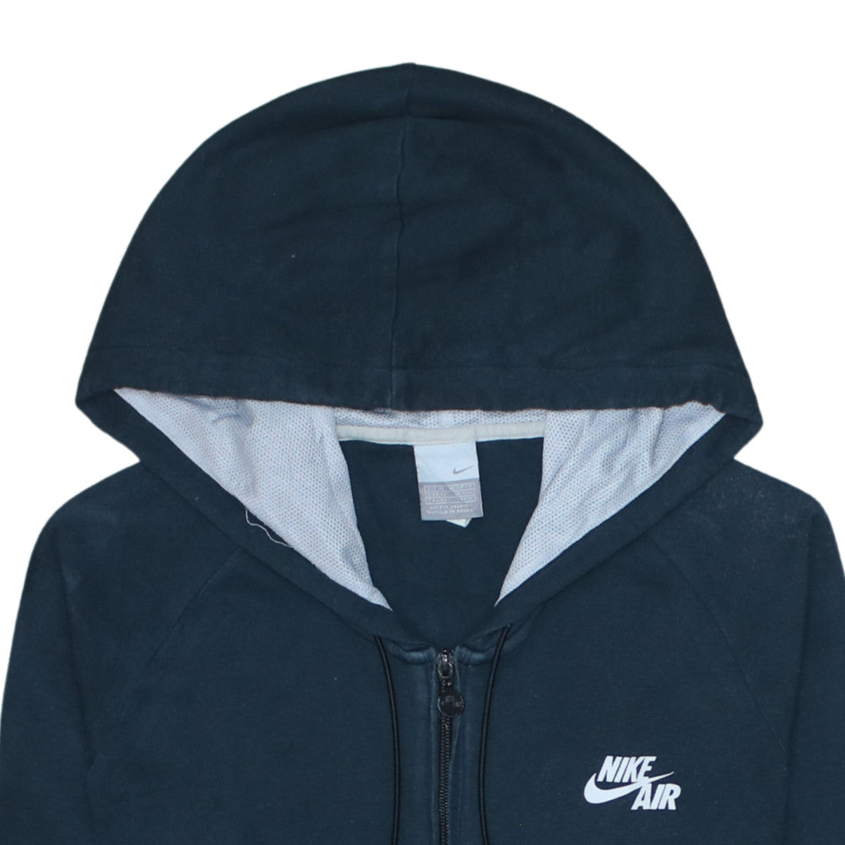 Nike Air Women's Navy Blue Full Zip Hoodie XL Cotton Blend