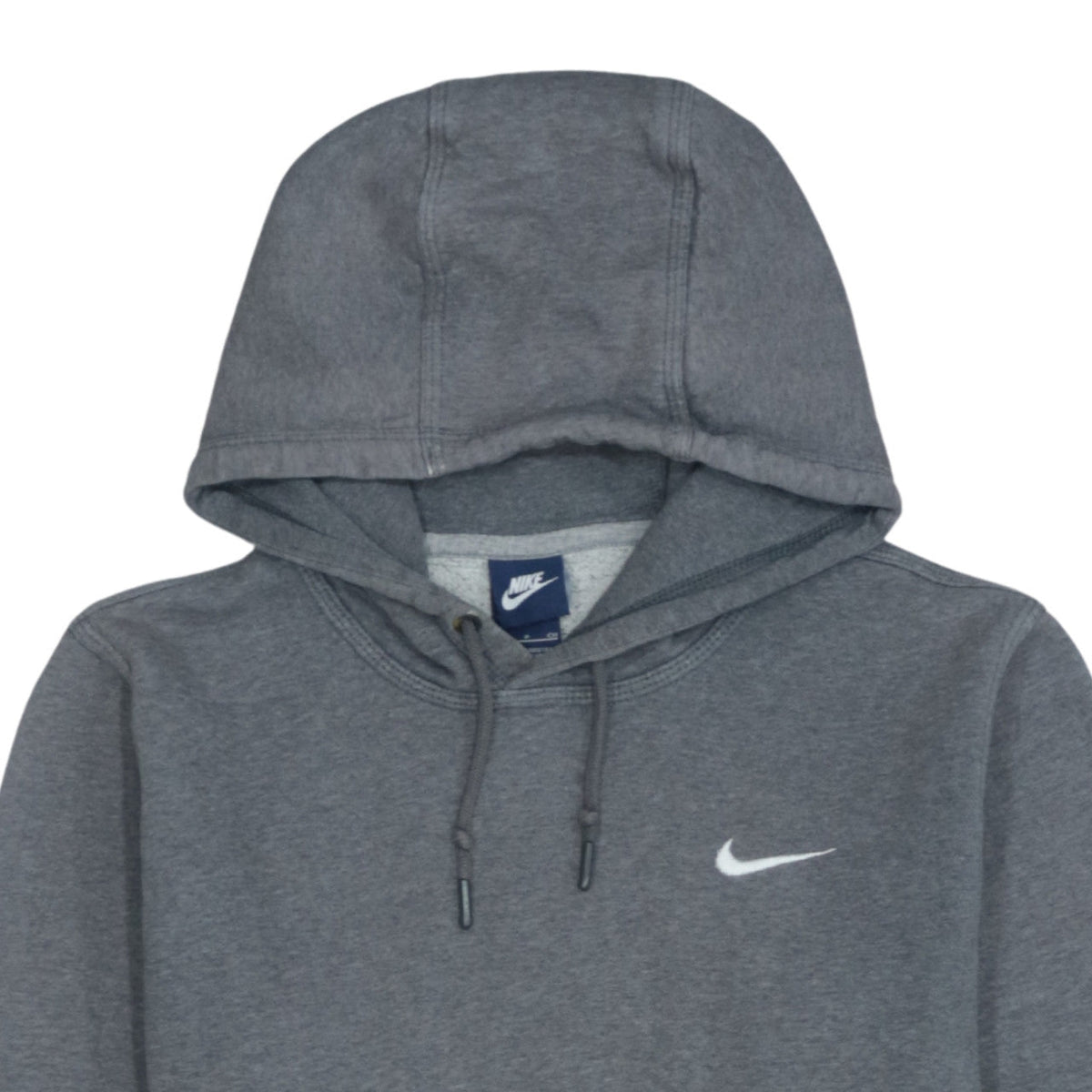 Nike Men's Grey Pullover Hoodie Size S Regular Fit Fleece Sweatshirt