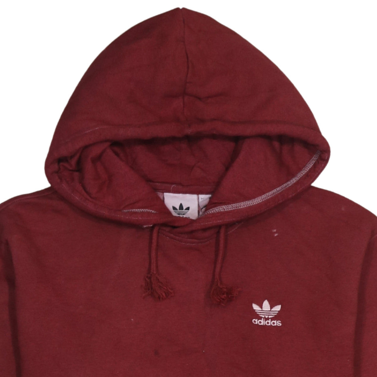 Adidas Men's Red Pullover Hoodie Small Fleece Sportswear