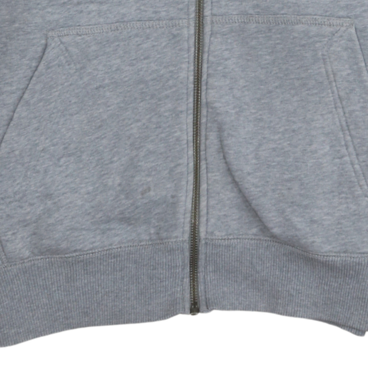 Converse Men's Grey Full Zip Hoodie Size S Regular Fit Fleece Sweatshirt