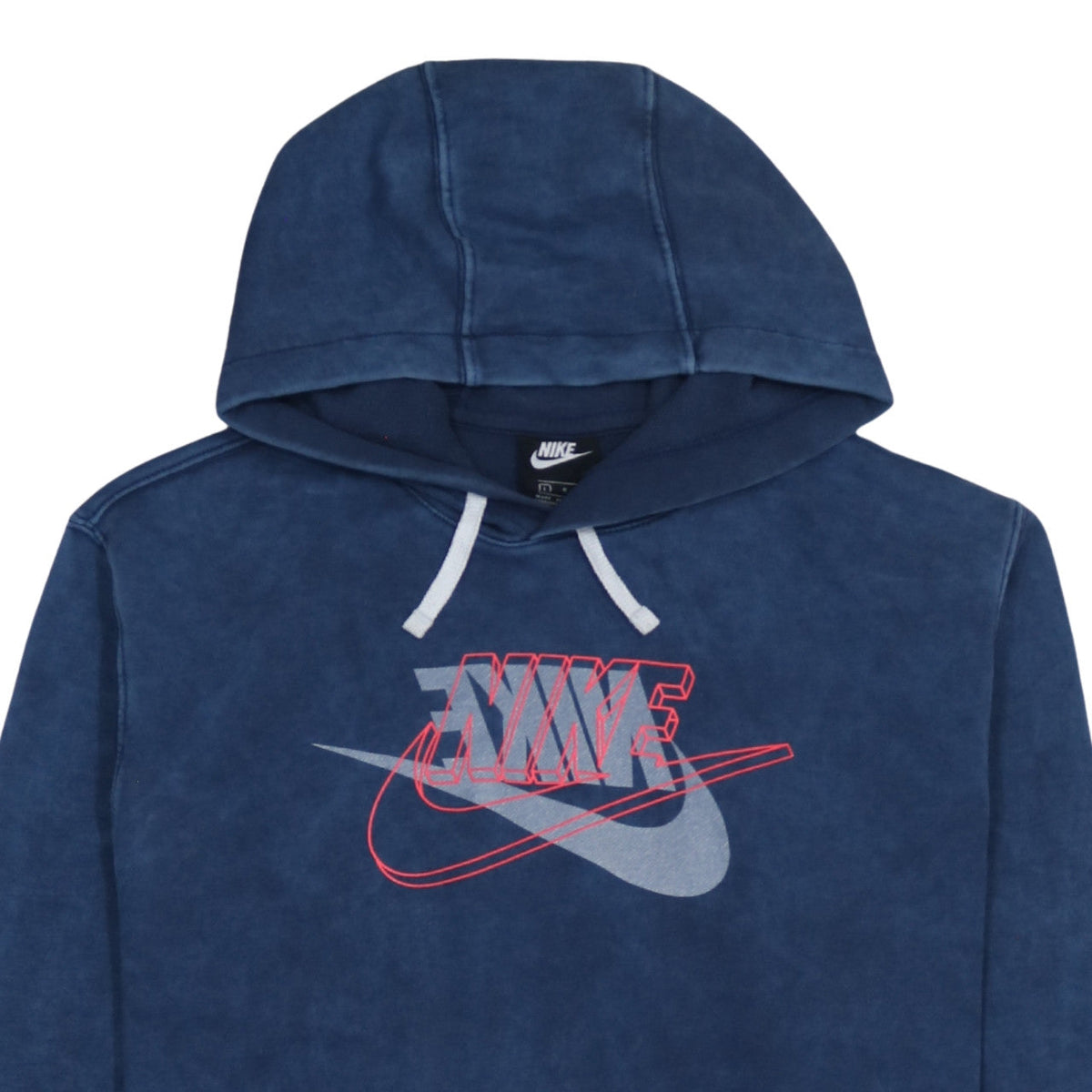 Nike Men's Blue Pullover Hoodie L Hooded Graphic Sweatshirt