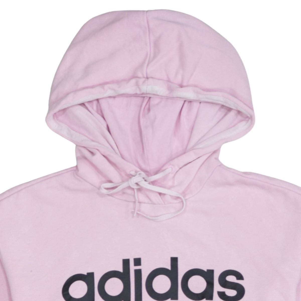 Adidas Womens Pink Pullover Hoodie XS Cotton Blend Logo Casual