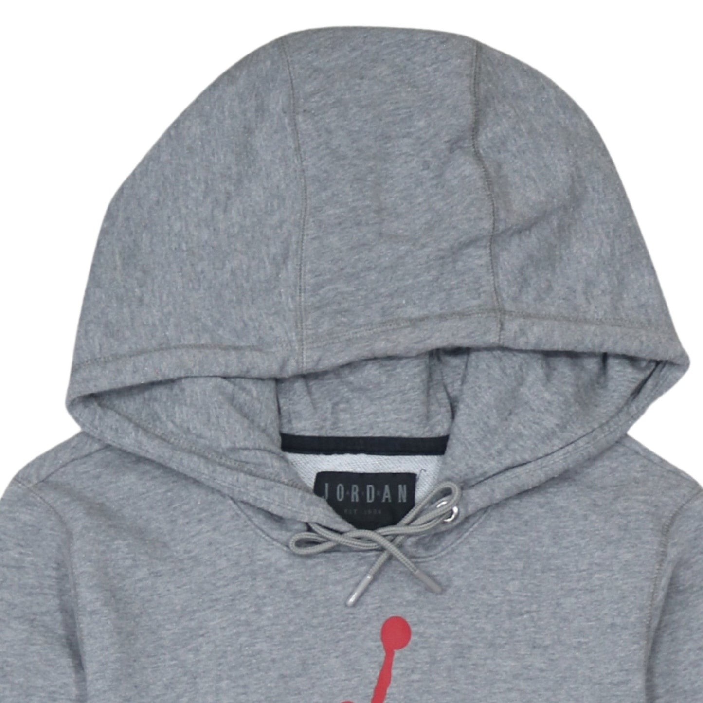 Jordan Air Mens Grey Hoodie XS Pullover Graphic Print Cotton Blend