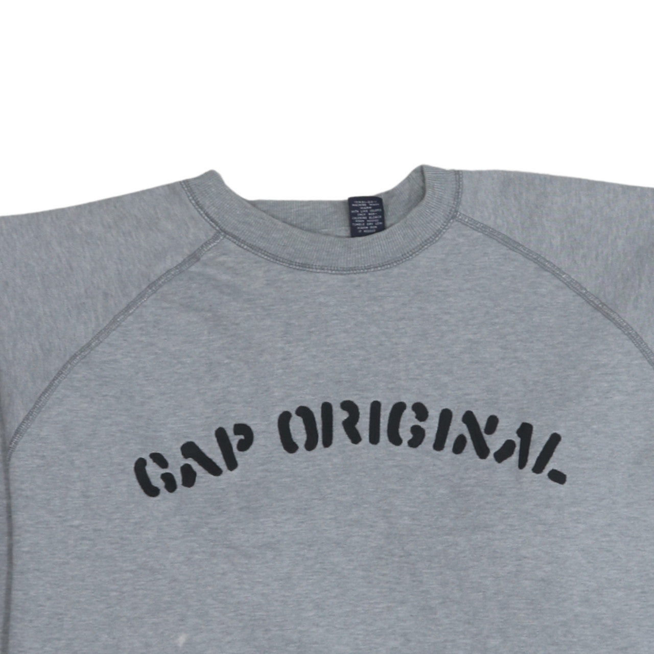 GAP Men's Grey Crew Neck Pullover Sweatshirt M Logo Print