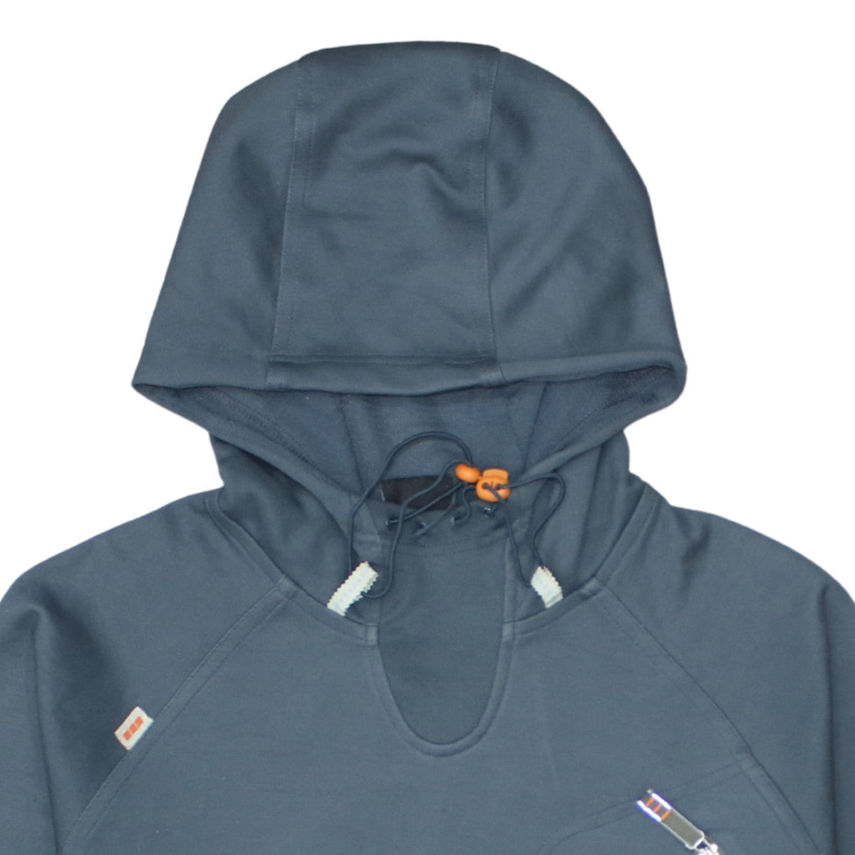 adidas Mens Blue Pullover Hoodie Medium Hooded Zip Pocket Sportswear