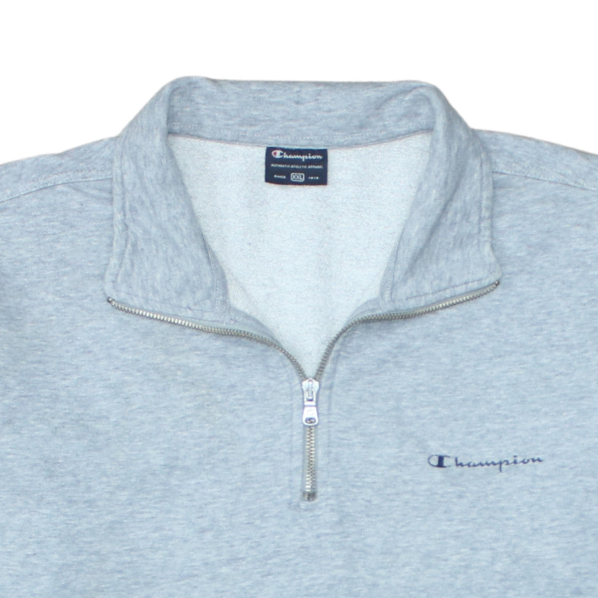 Champion Men's Grey 2XL 1/4 Zip Fleece Sweatshirt