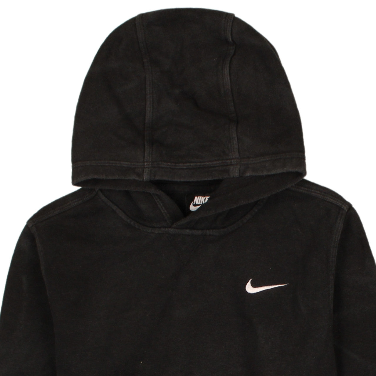 Nike Boys Black Pullover Fleece Hoodie XL 13-15 Years Logo Sweatshirt