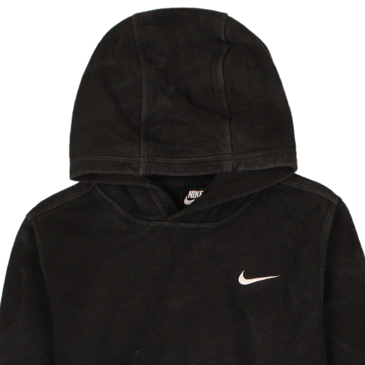 Nike Boys Black Pullover Fleece Hoodie XL 13-15 Years Logo Sweatshirt