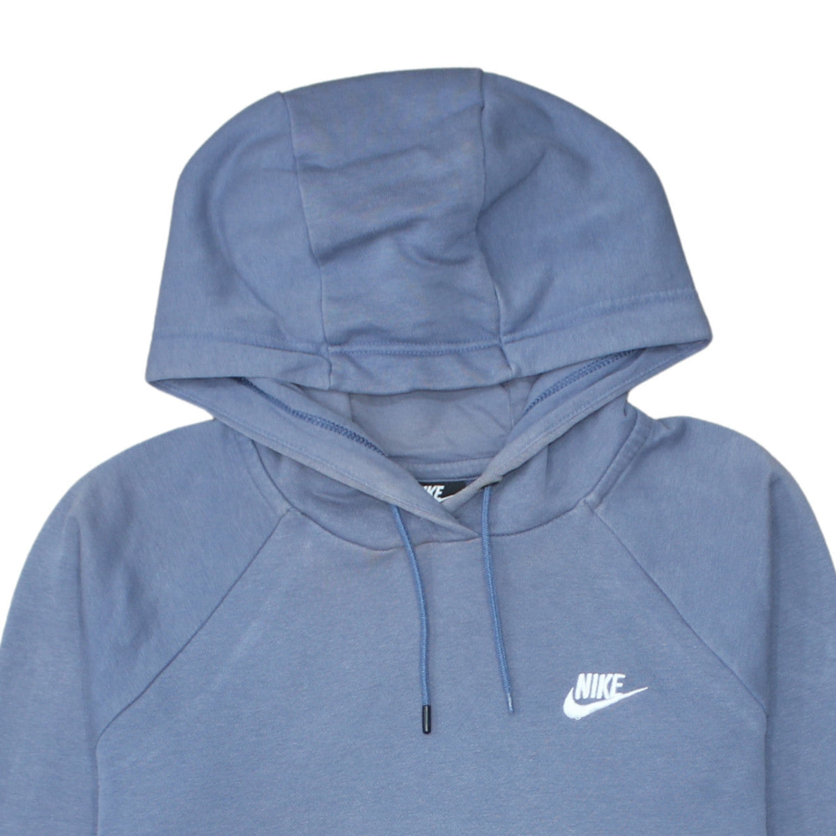 Nike Men's Blue Pullover Hoodie L Logo Fleece Sweatshirt