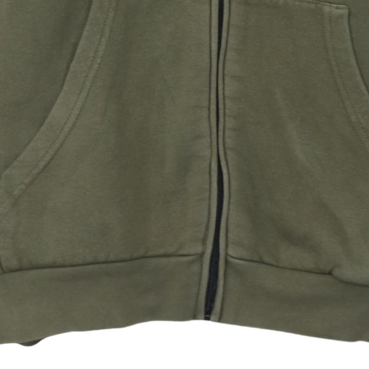 adidas Boys Green Full Zip Hoodie 13-14 Years Fleece Sports Sweatshirt