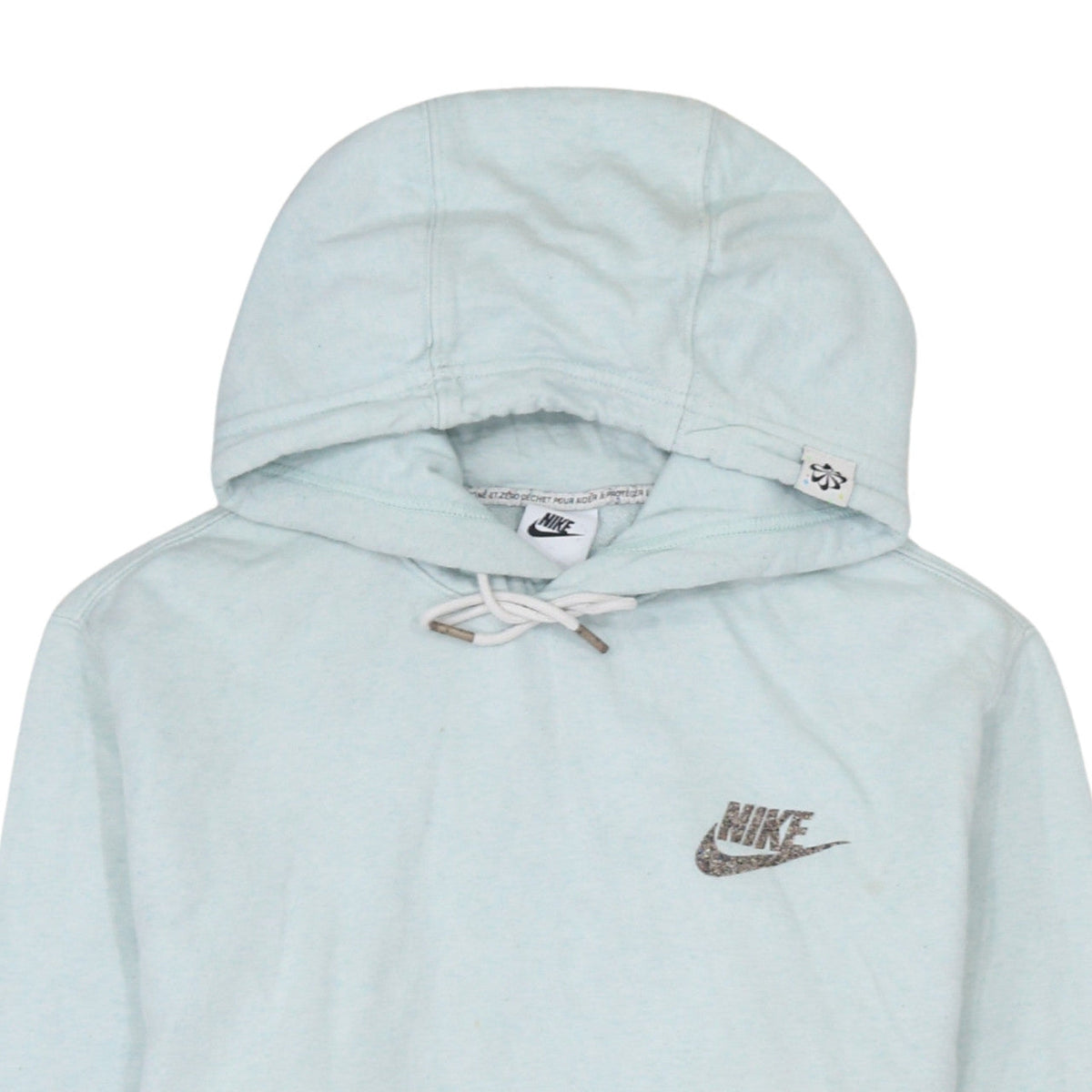 Nike Women’s Light Blue Pullover Hoodie Size S Cotton Blend
