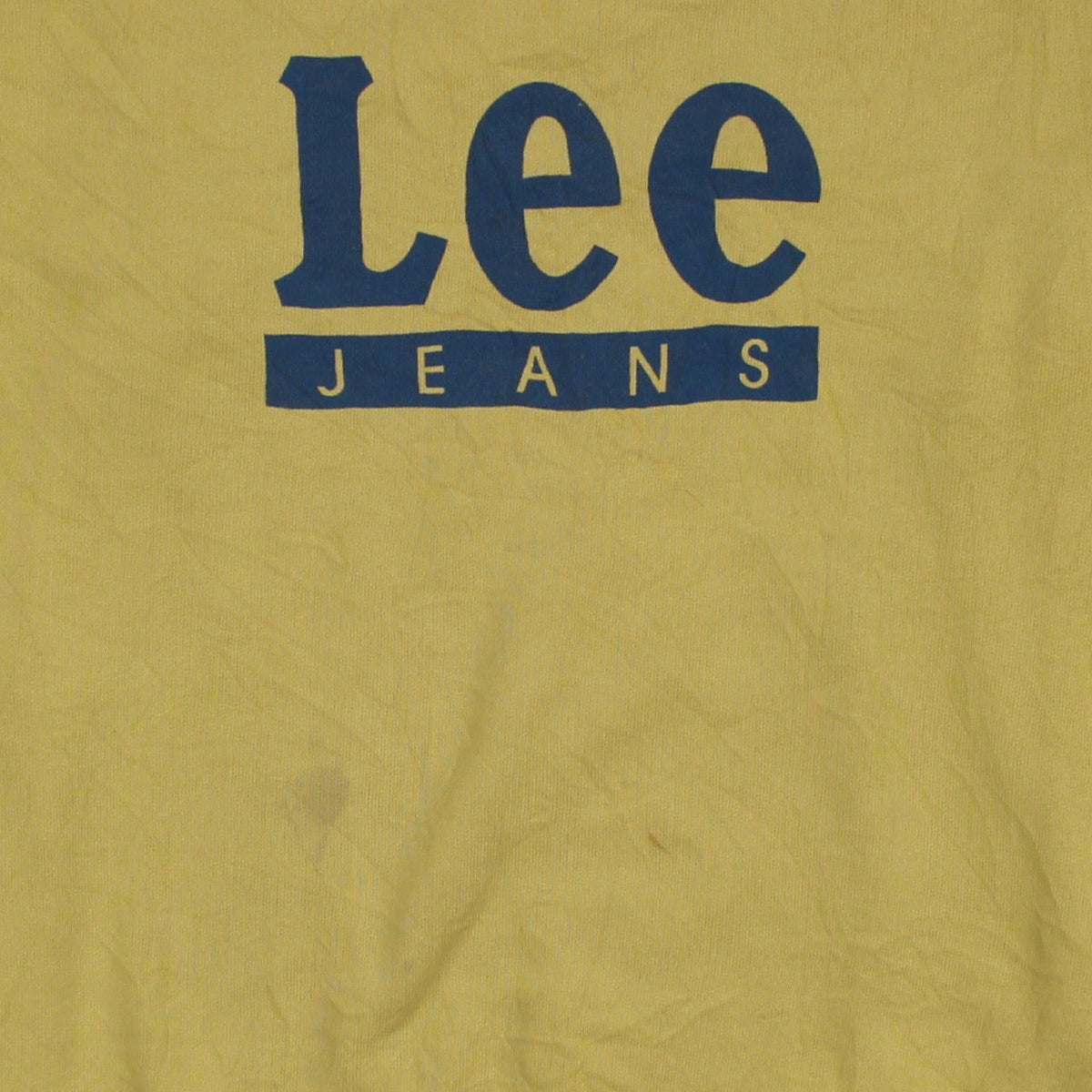 Lee Jeans Womens Yellow Cotton Pullover Sweatshirt M