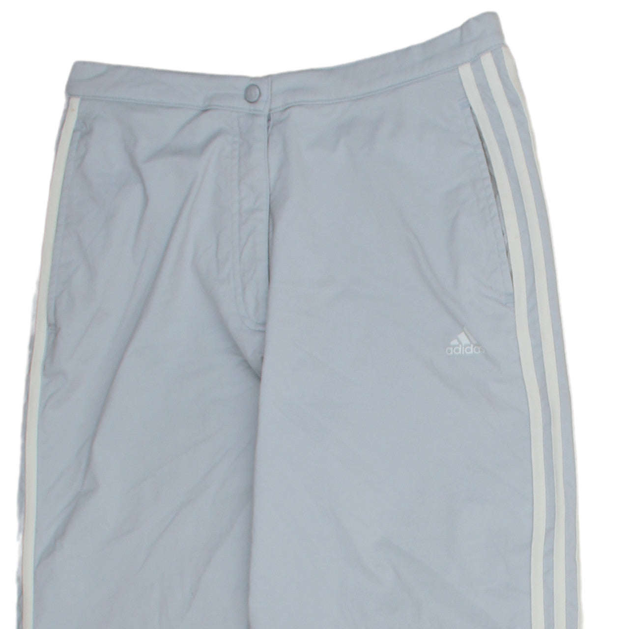 Adidas Womens Light Grey Track Trousers Size 14 Casual Sportswear