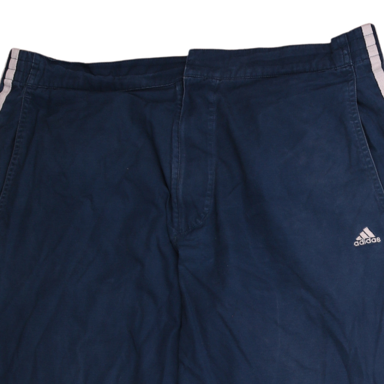 Adidas Men's Blue 36 Jogger Trousers with Side Stripes