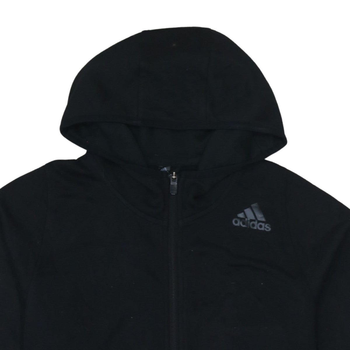 Adidas Men's Black Full Zip Hoodie Size M Lightweight Fleece