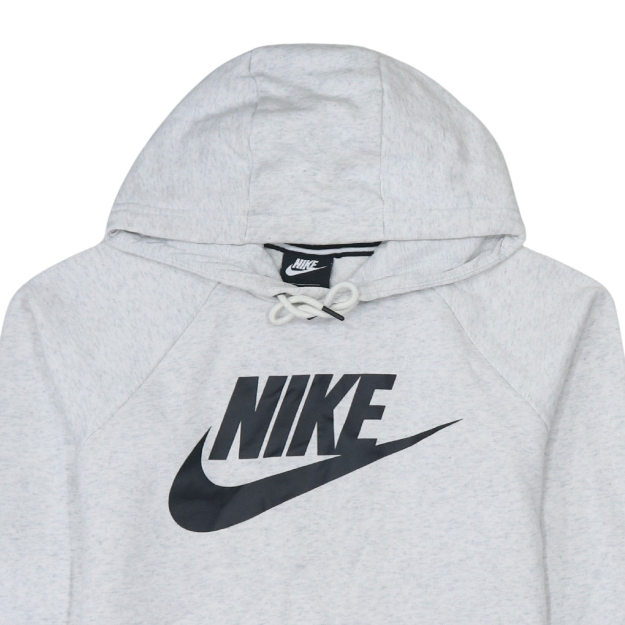 Nike Women's Grey Pullover Hoodie Small Logo Sweatshirt Classic Fit