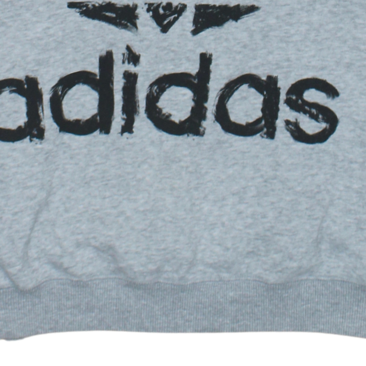Adidas Womens Grey Logo Crew Neck Pullover Sweatshirt Size 8