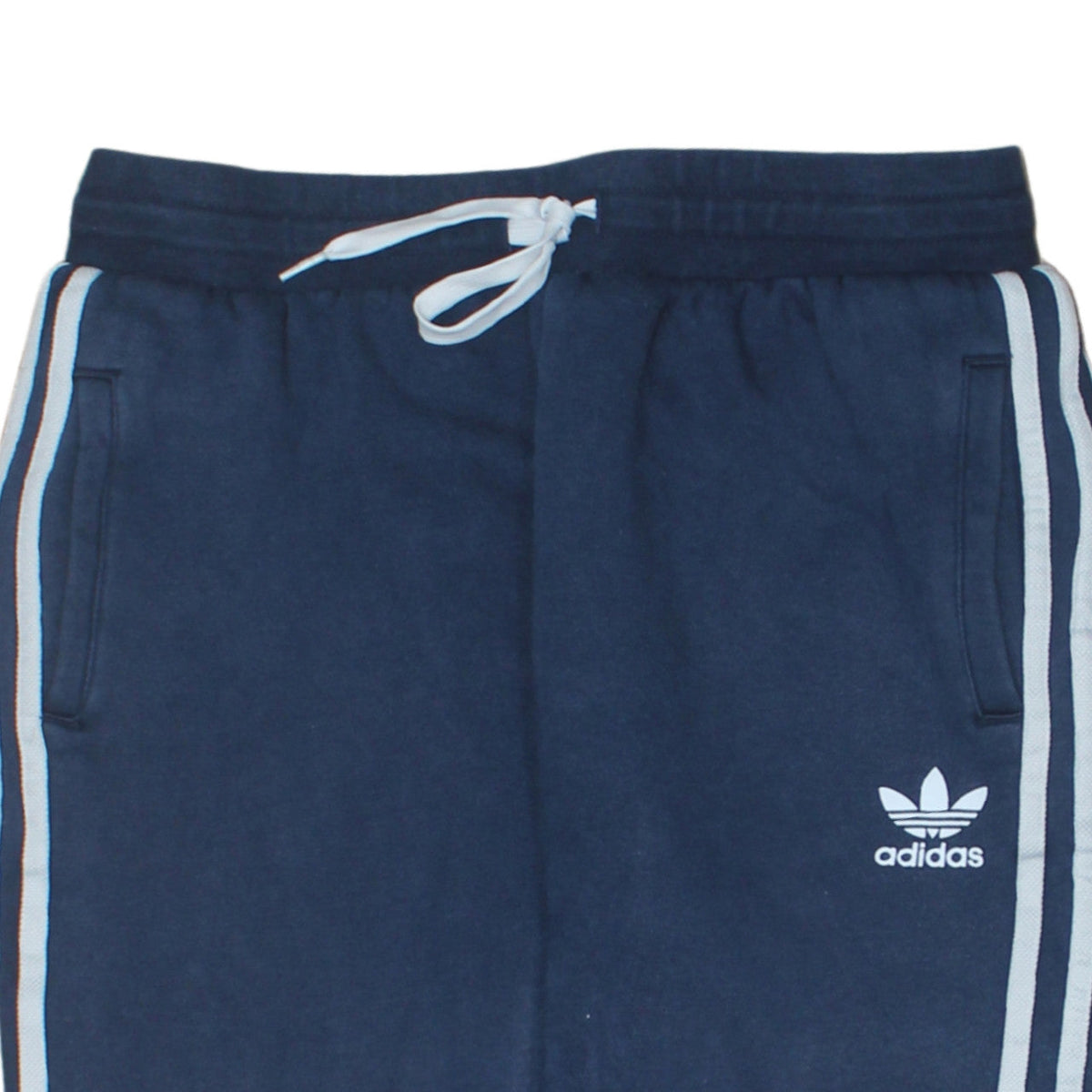 Adidas Boys Blue Jogger Trousers 15-16 Years Elastic Waist Side Stripe