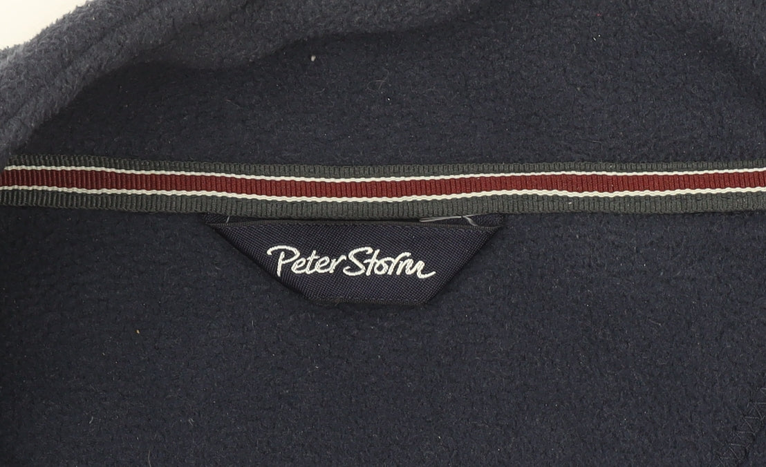 Peter Storm Men's Blue Fleece Full Zip Jacket Size L Outdoor Wear